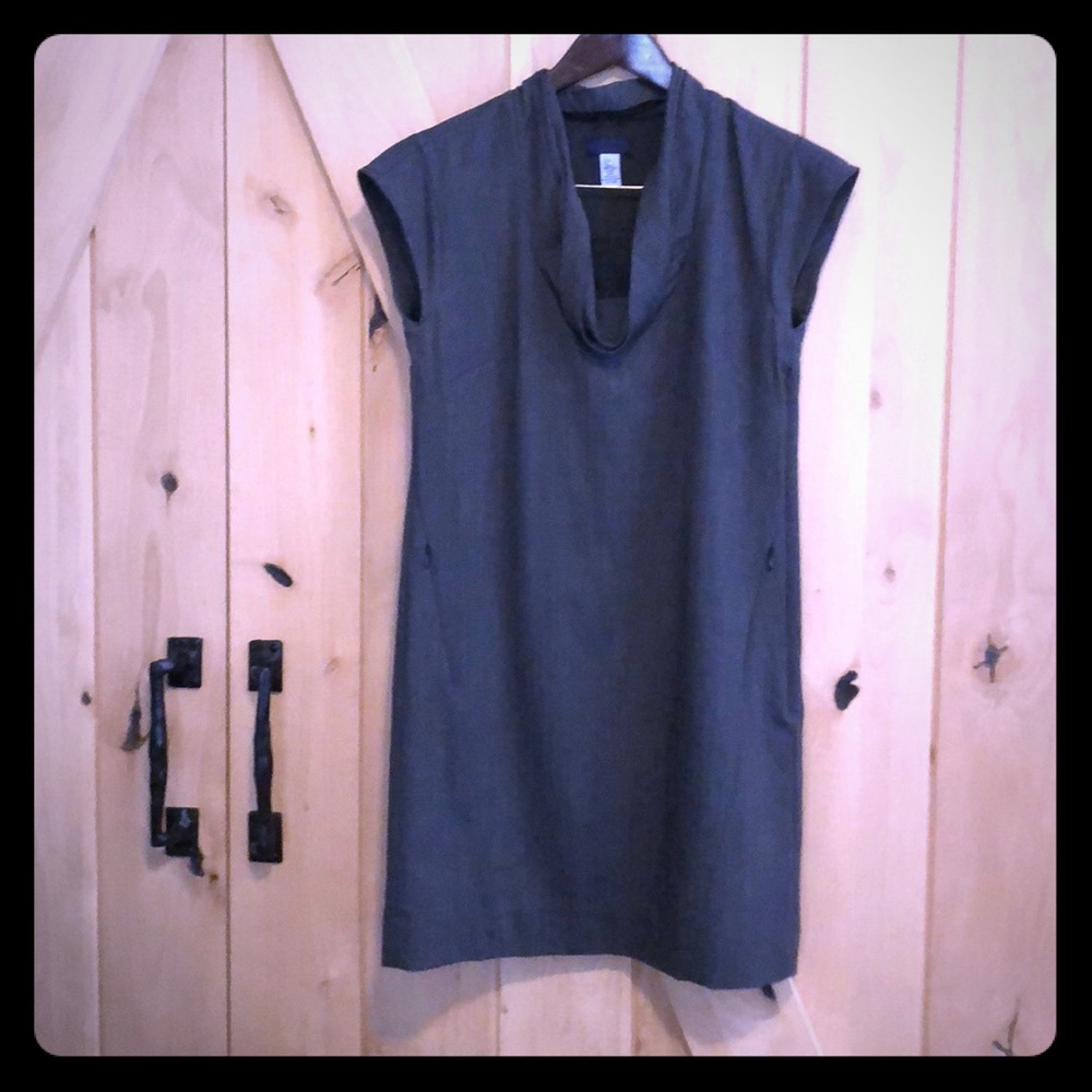 JCREW gray dress with zipper pockets! Size 2